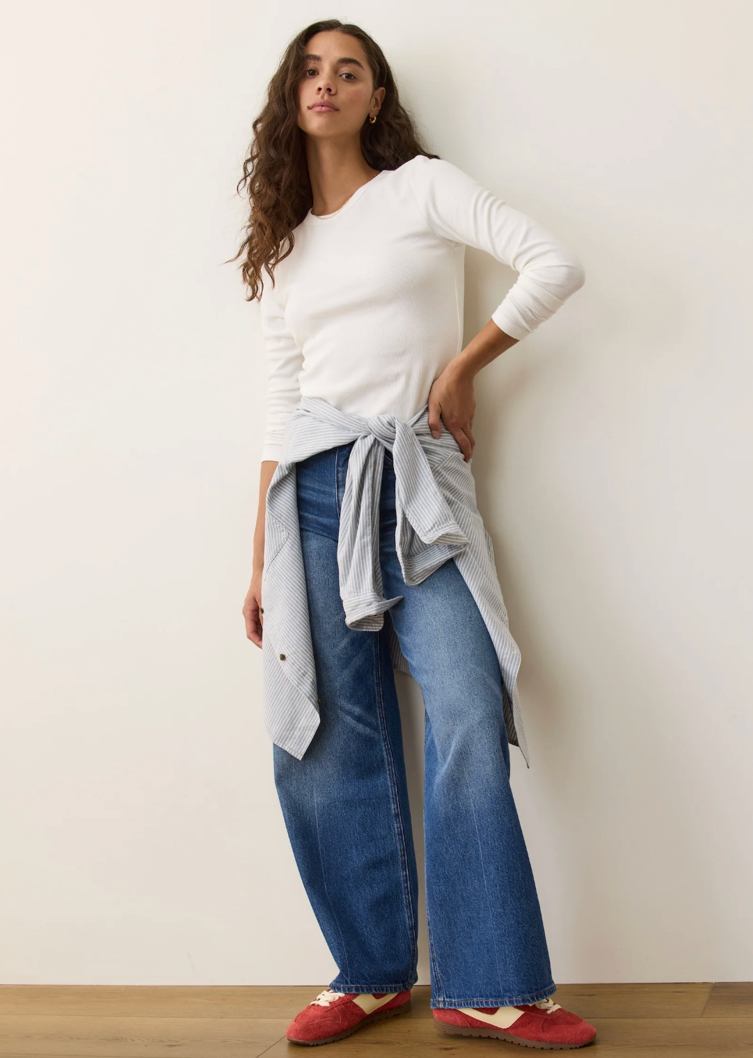 Lexi Rib Sun-In Longsleeve Crew Tee