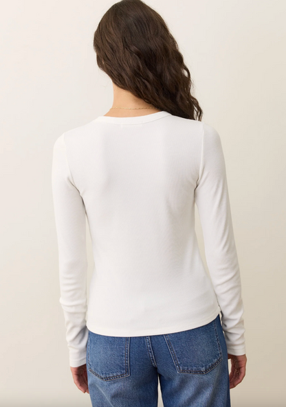 Lexi Rib Sun-In Longsleeve Crew Tee