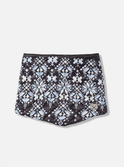 The Pullover - Fairisle Black Splash White