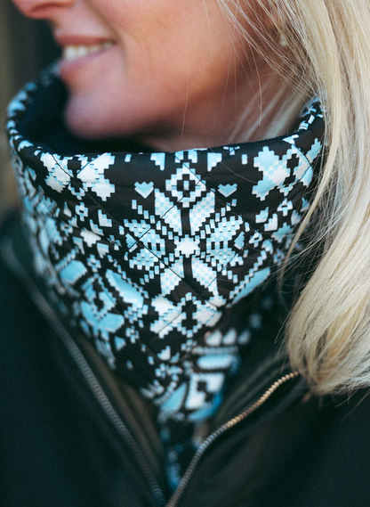 The Pullover - Fairisle Black Splash White