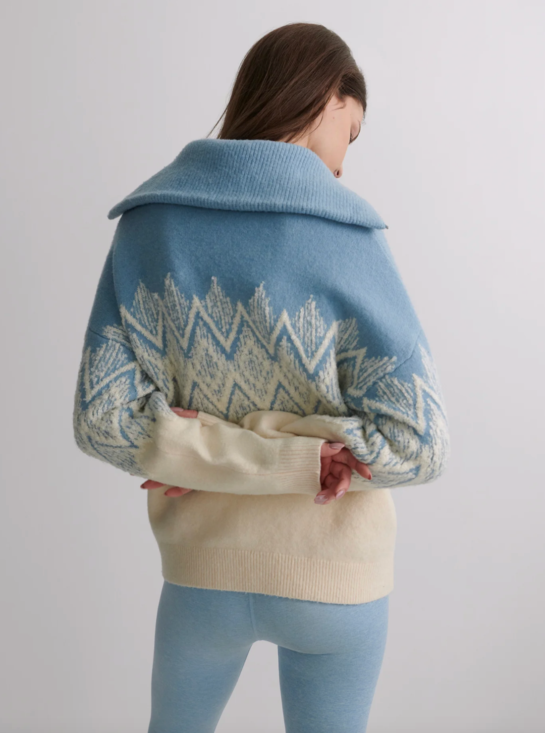 Hedda Fairisle Half-Zip Knit