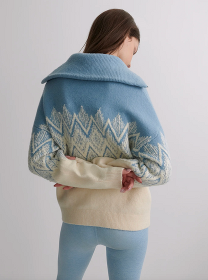 Hedda Fairisle Half-Zip Knit