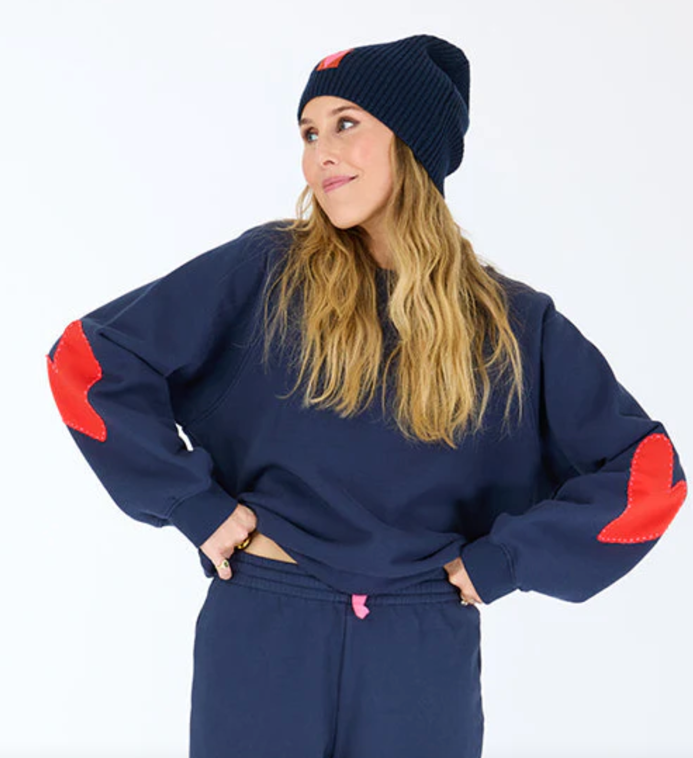 Benton Imperfect Heart Patch Sweatshirt