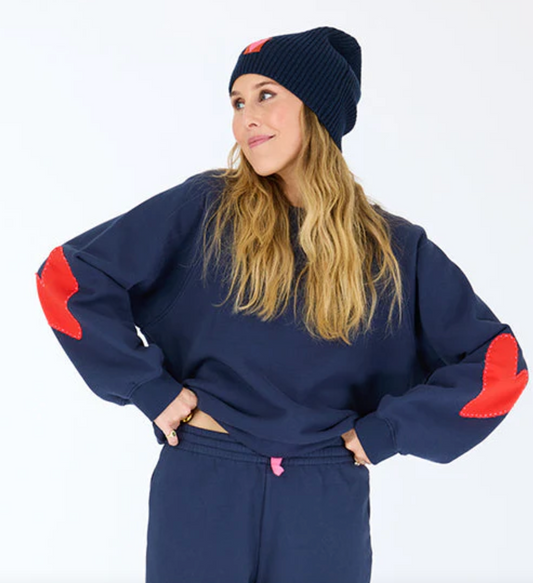 Benton Imperfect Heart Patch Sweatshirt