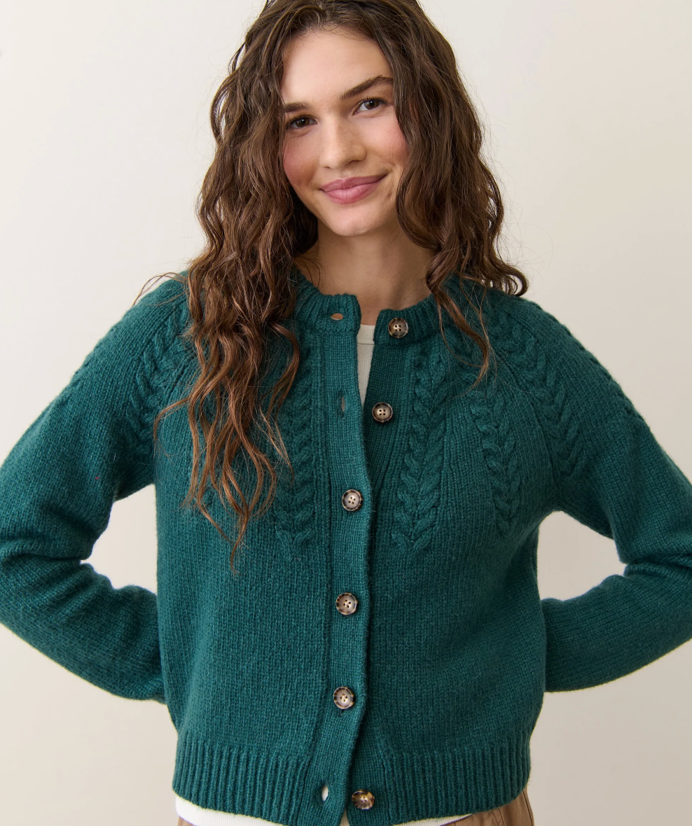 Everly Cable Knit Cardigan