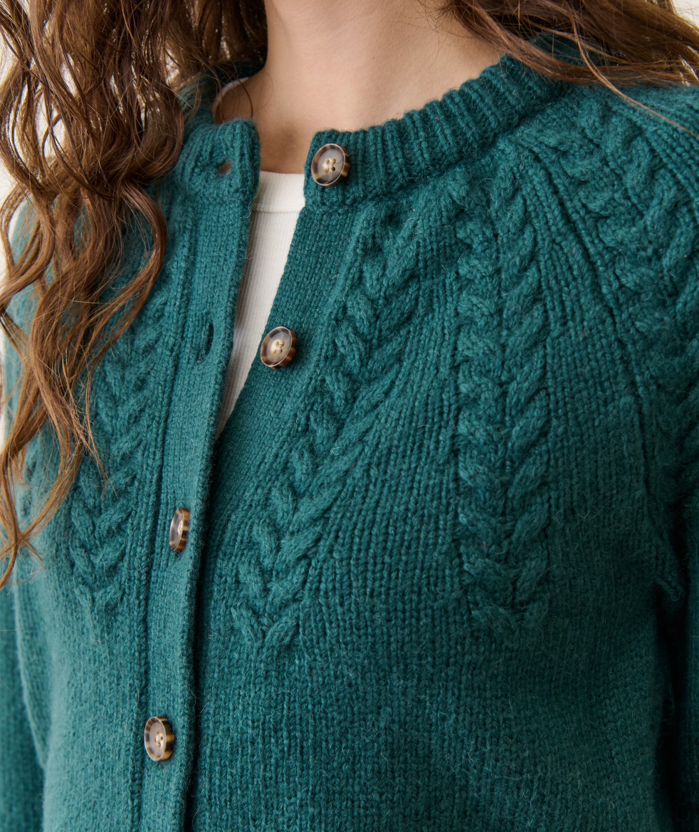 Everly Cable Knit Cardigan