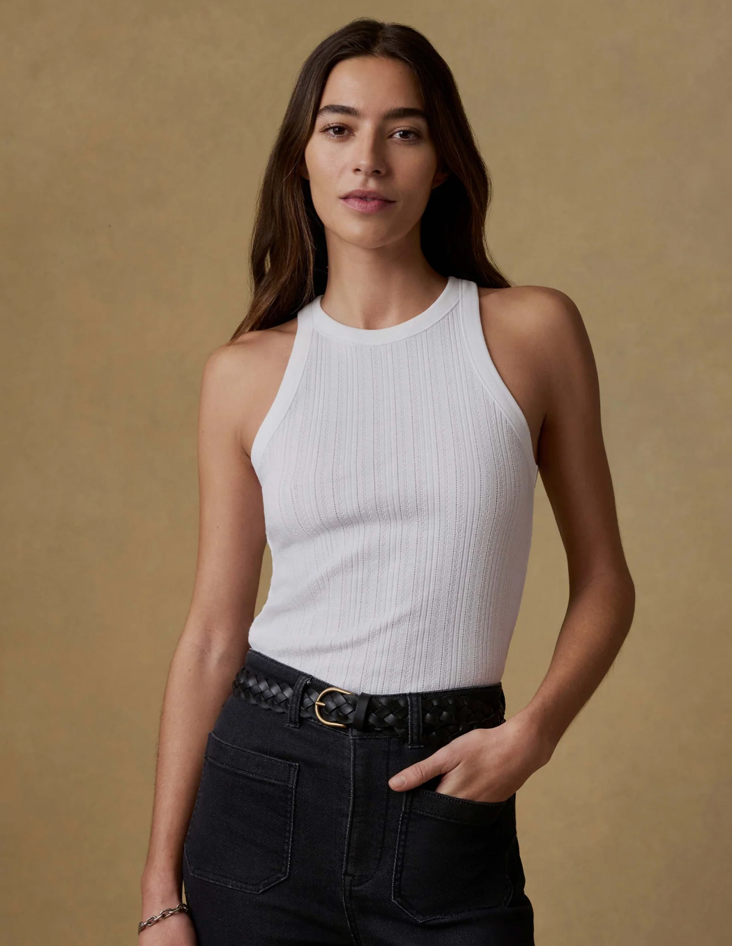 Paradise Pointelle Tank