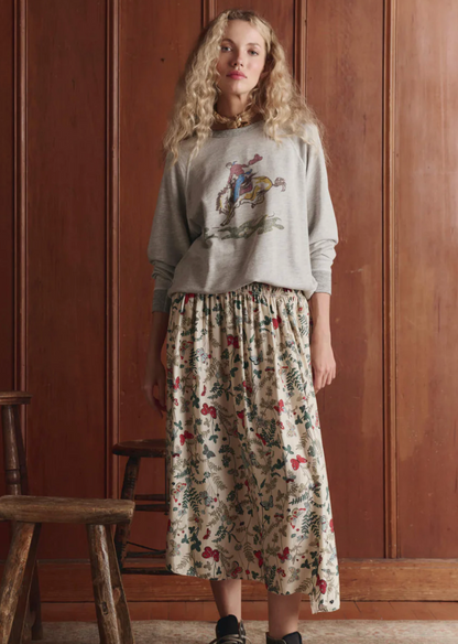 The College Sweatshirt with Rider Graphic