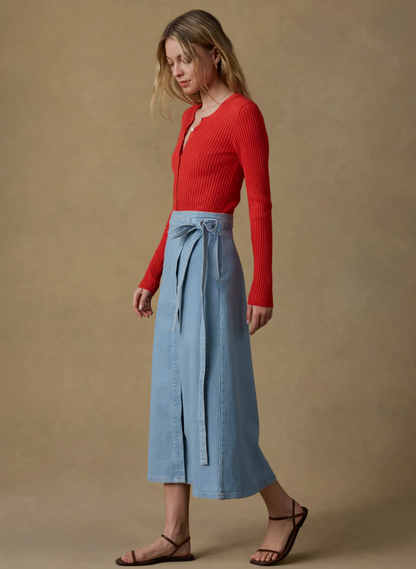 Solstice Denim Wrap Skirt