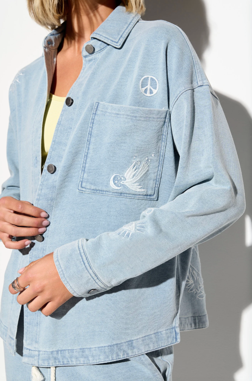 Eye Bloom Sunny Button Down