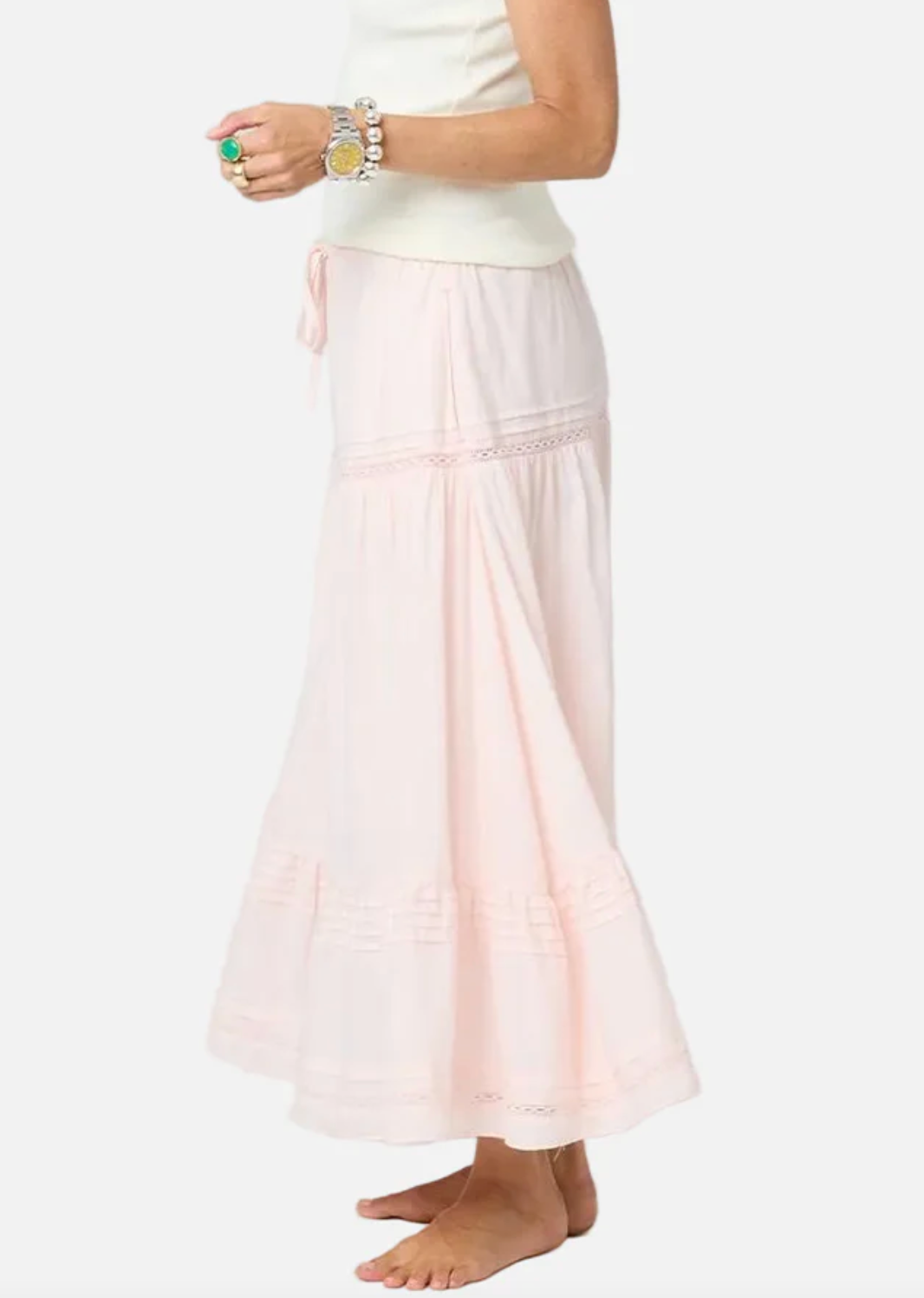 Vacance Pintuck Skirt