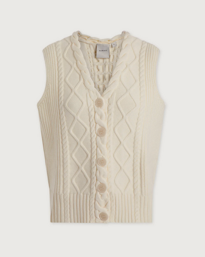 Tatyana Cable Knit Vest