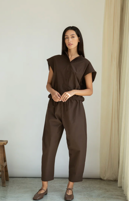 Cedar Organic Cotton Poplin Trouser