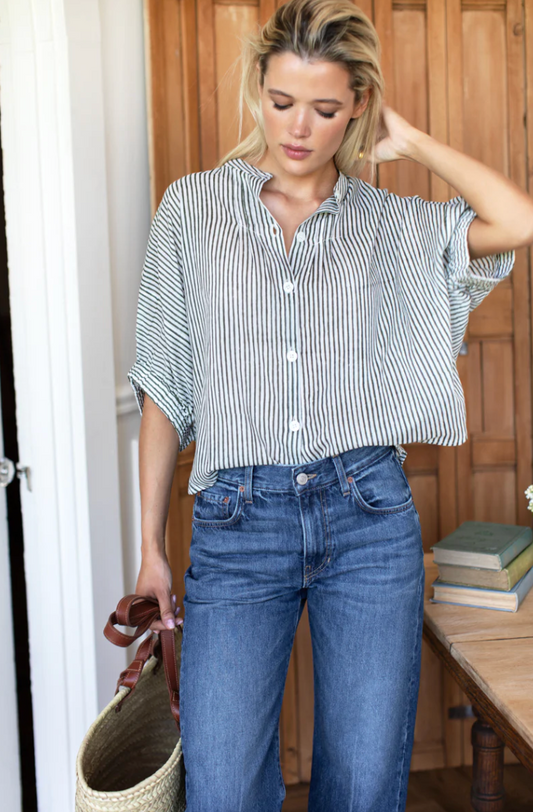 Mandarin Collar Top