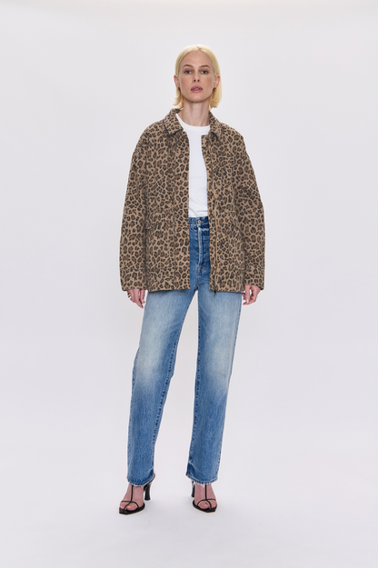 Quilted Cheetah Print Jacket