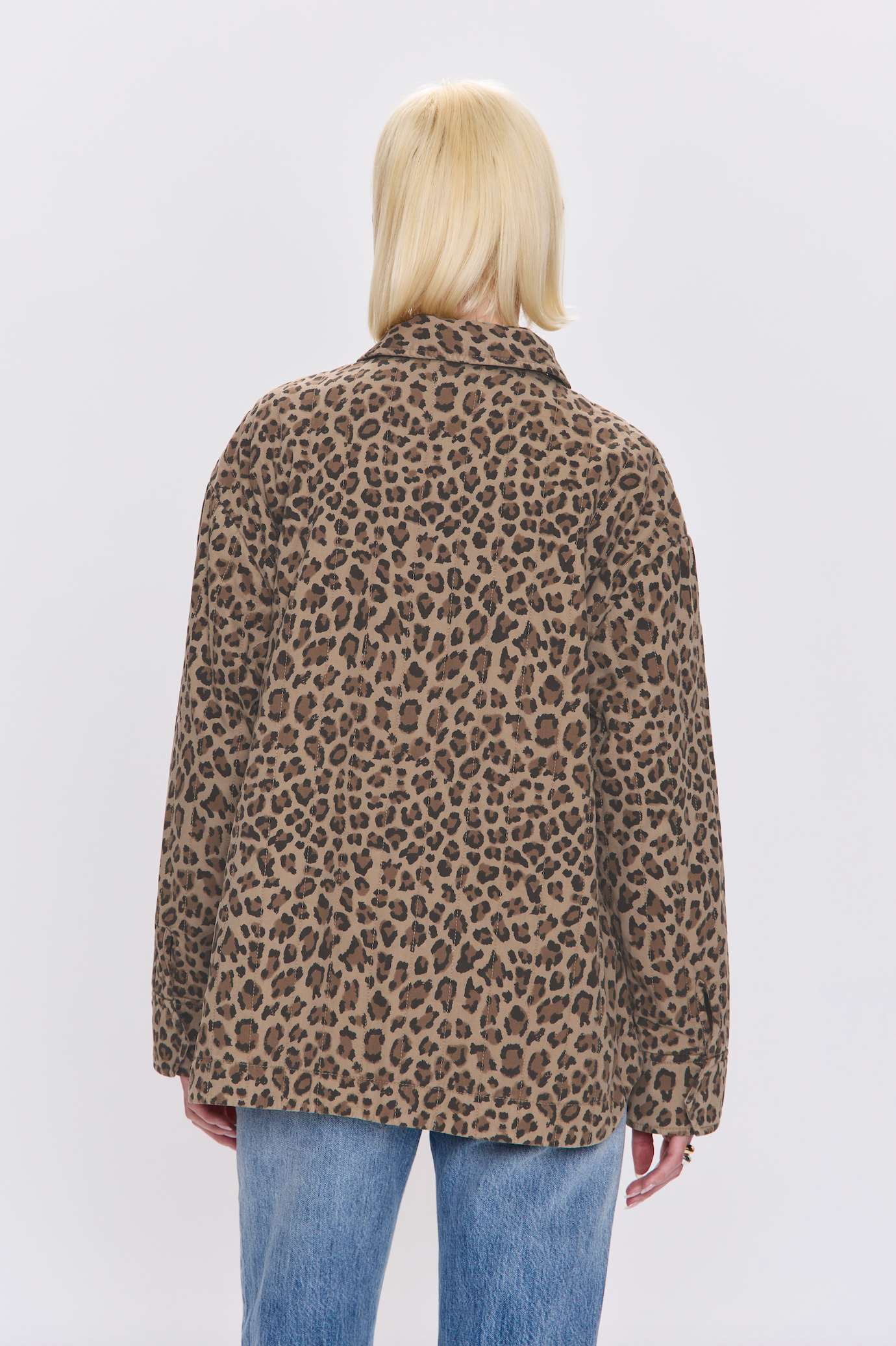 Quilted Cheetah Print Jacket