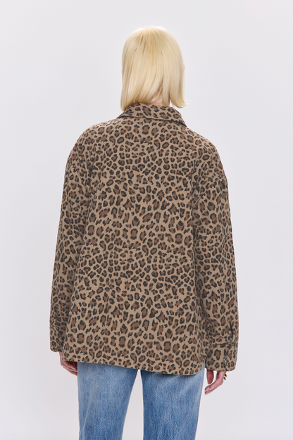 Quilted Cheetah Print Jacket