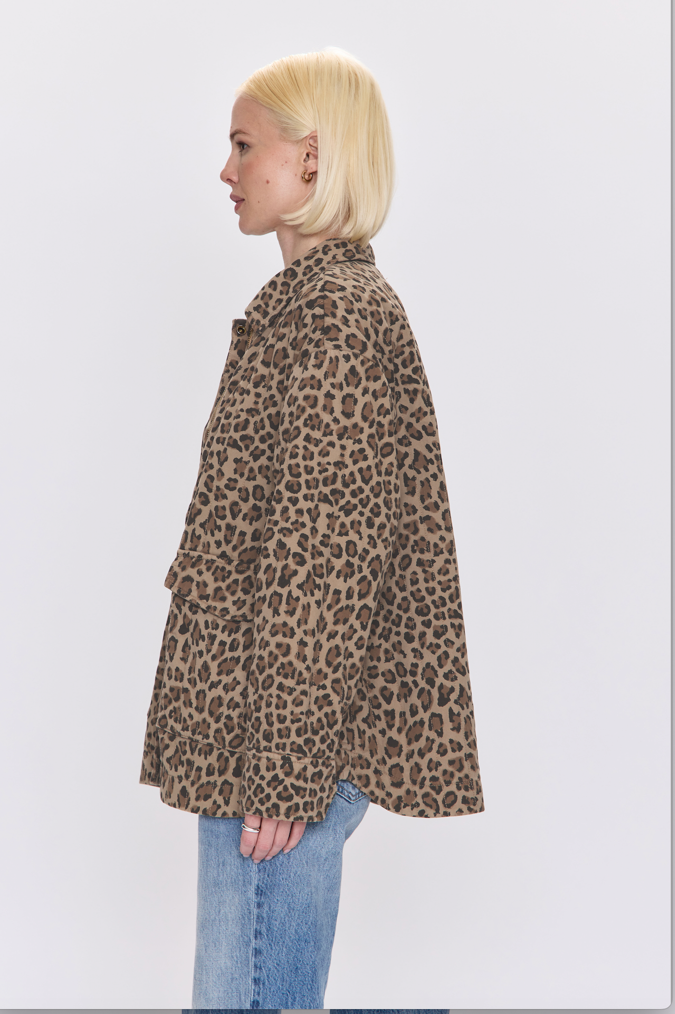 Quilted Cheetah Print Jacket
