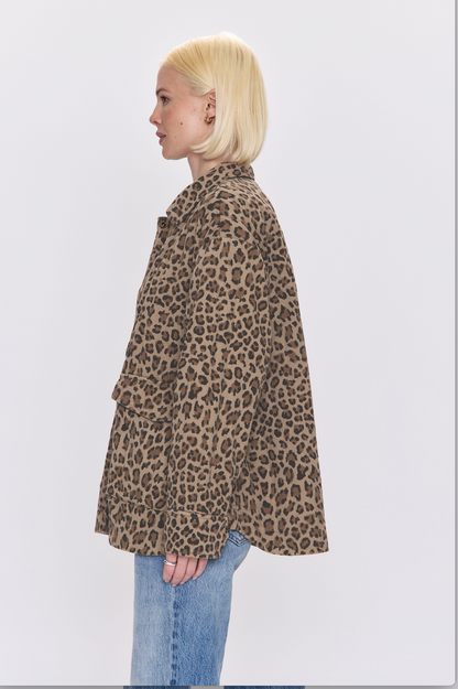 Quilted Cheetah Print Jacket