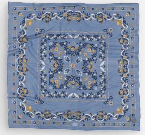 The Maison Lecomte Flament Secret Garden Sky Scarf