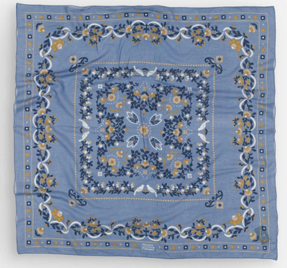 The Maison Lecomte Flament Secret Garden Sky Scarf