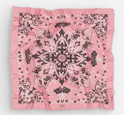 The Maison Lecomte Flament Bandana Sea Pink Scarf