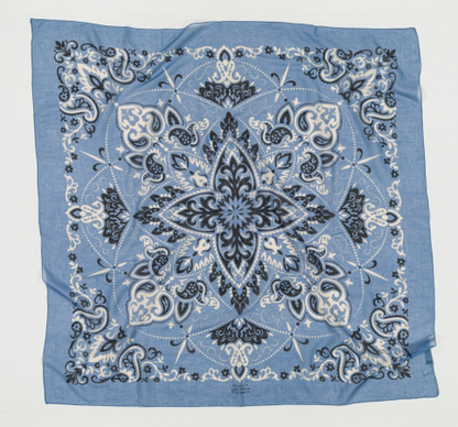 The Maison Lecomte Flament Bandana Riviera Cotton Scarf