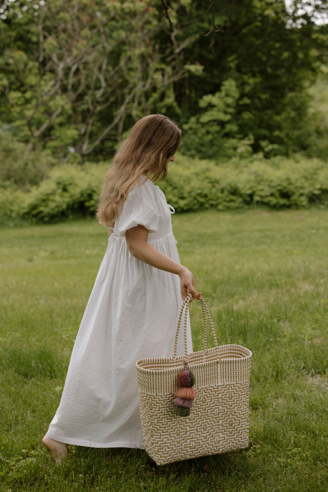 Hand Crafted Neutral Weekender Totes