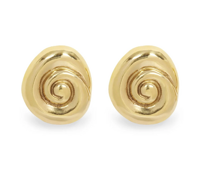 Small Compass Bronze Earrings