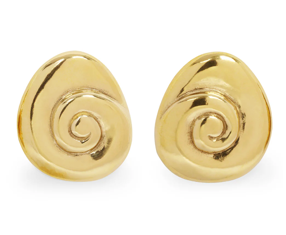 Large Compass Bronze Earrings