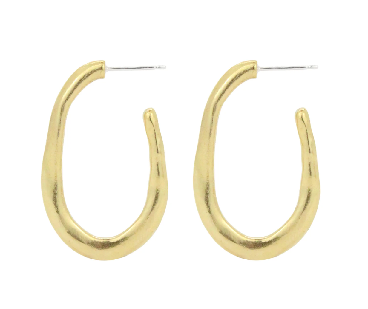 Lake Hoop Bronze Earrings
