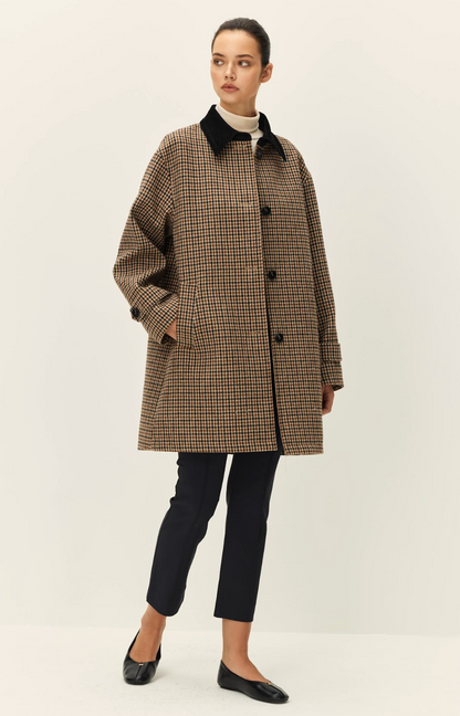 Elodie the Label Brown Plaid Jacket