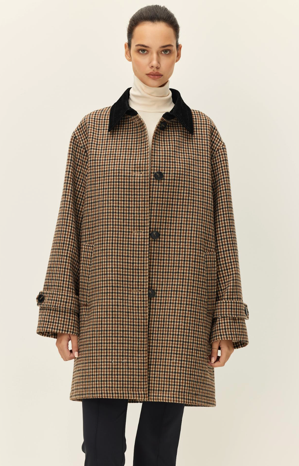 Elodie the Label Brown Plaid Jacket