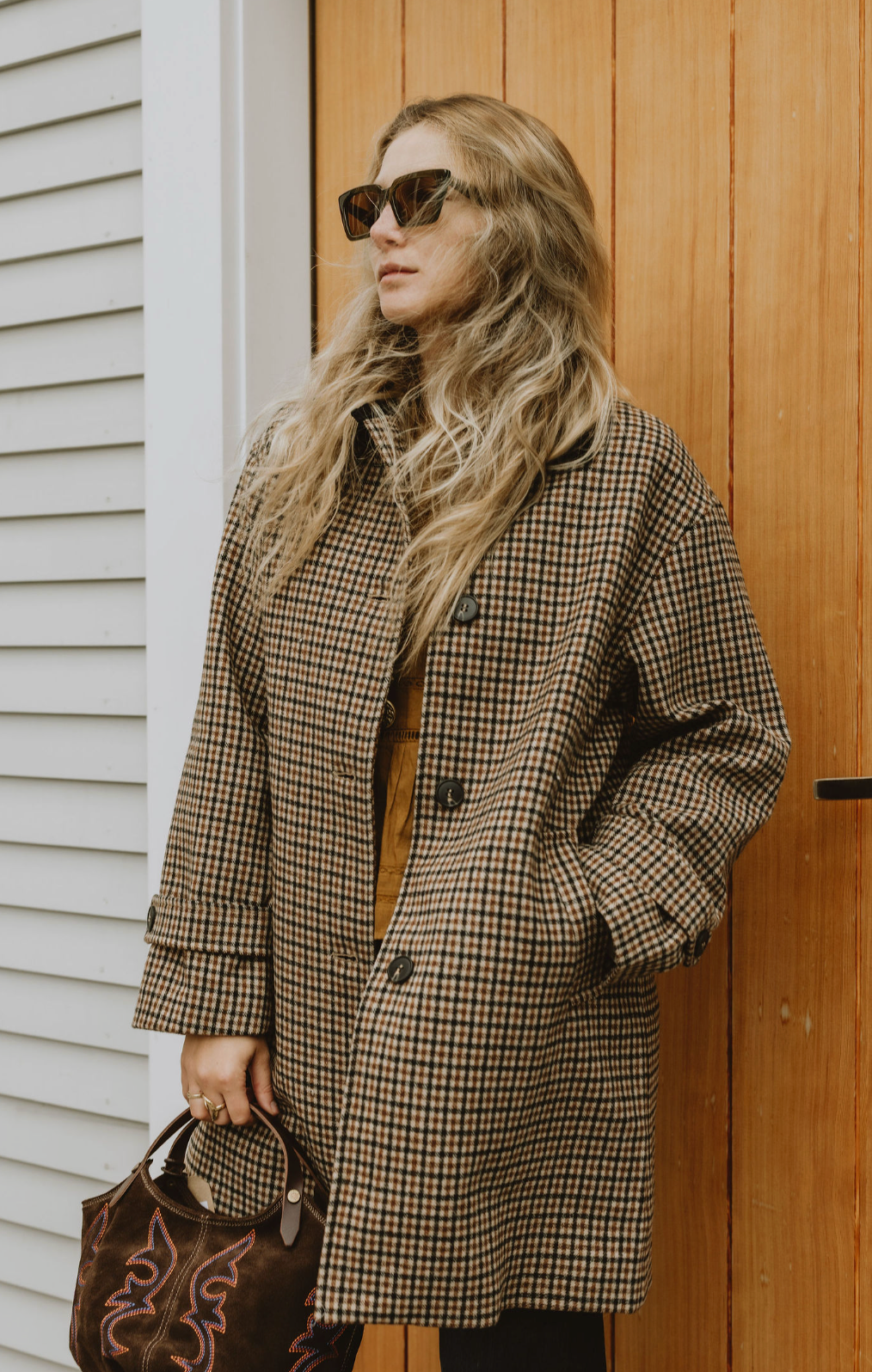 Elodie the Label Brown Plaid Jacket