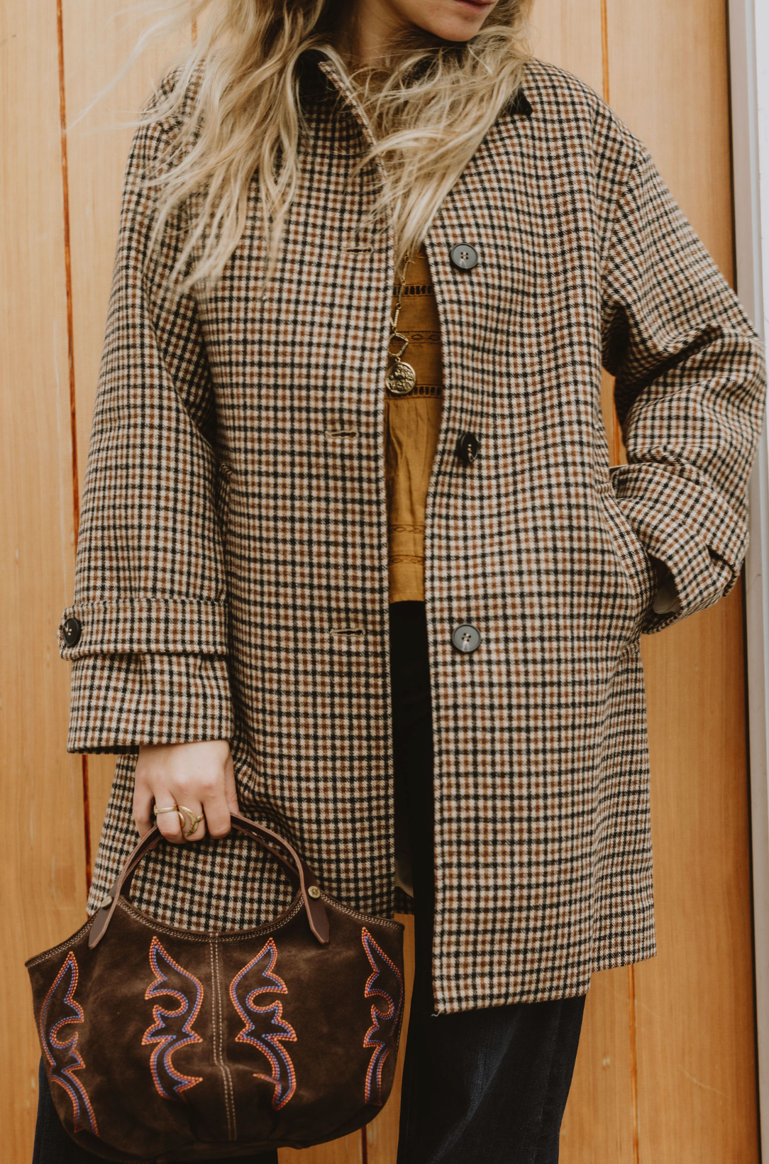 Elodie the Label Brown Plaid Jacket