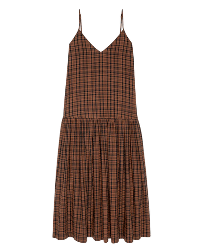 The Great Drop Waist Dress in Woodcrest Plaid