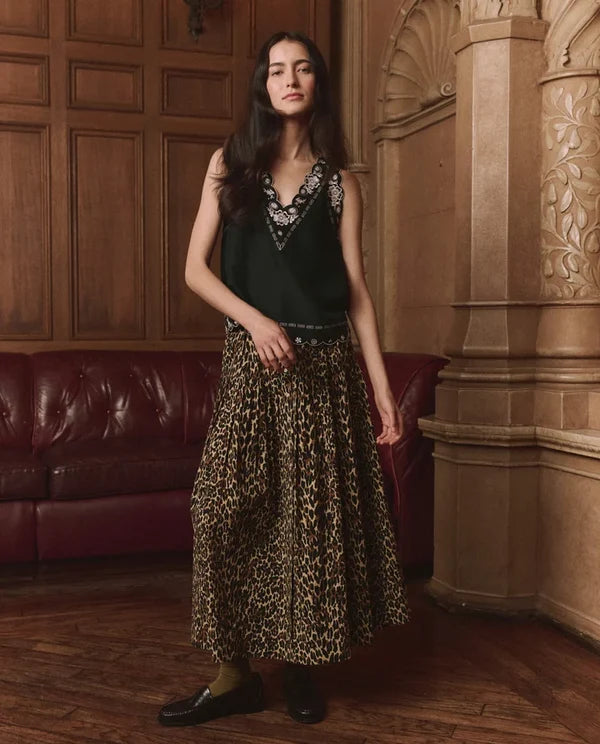 The Great Highland Skirt in Tan Leopard