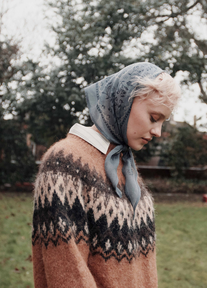 Emile et Ida Jacquard Mock Neck Sweater