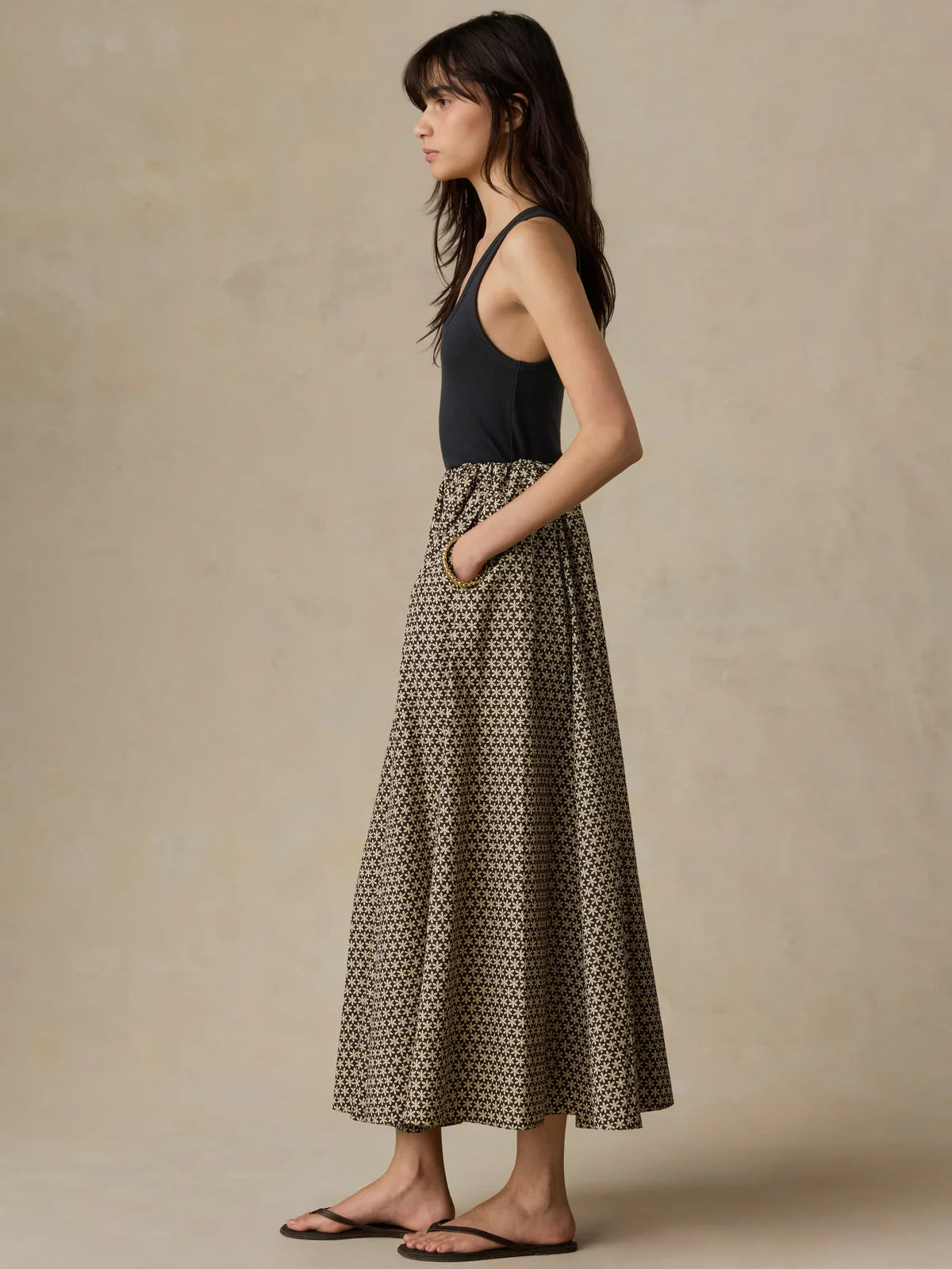 Faherty Brand Women Bottoms Coastal Poplin Nera Skirt