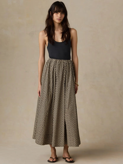 Faherty Brand Women Bottoms Coastal Poplin Nera Skirt