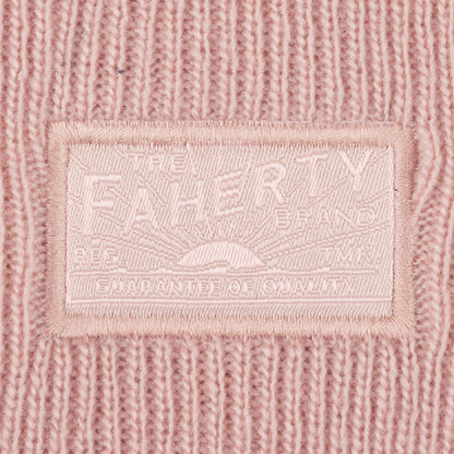 Faherty Essential Beanie - Misty Rose