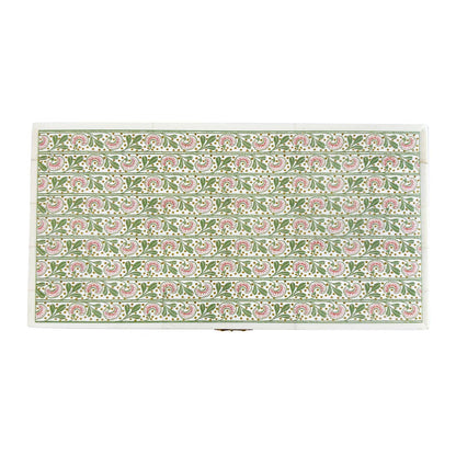 Thistle and Sprigs Printed Trinket Box, 6-1/4"