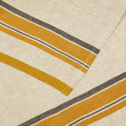 Antibes Natural & Mustard Napkin, Set of 4