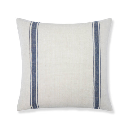 Marseille Stripe Throw Pillow Blue Natural 22"x22"