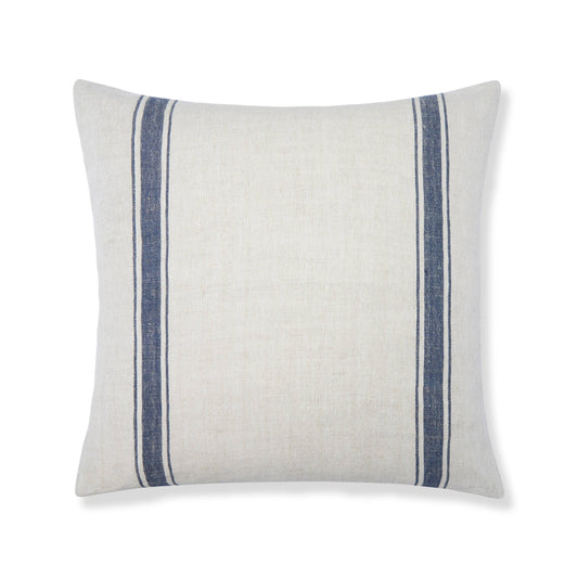 Marseille Stripe Throw Pillow Blue Natural 22"x22"
