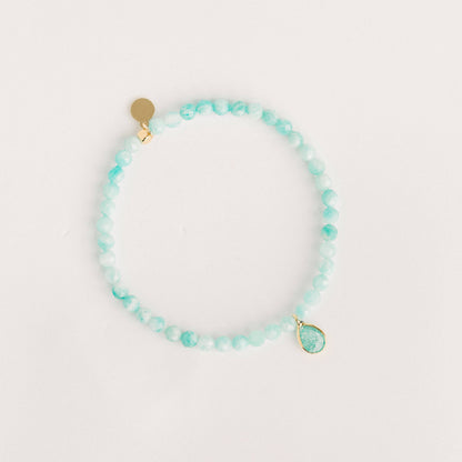 Posh Mini Beaded Bracelet Amazonite