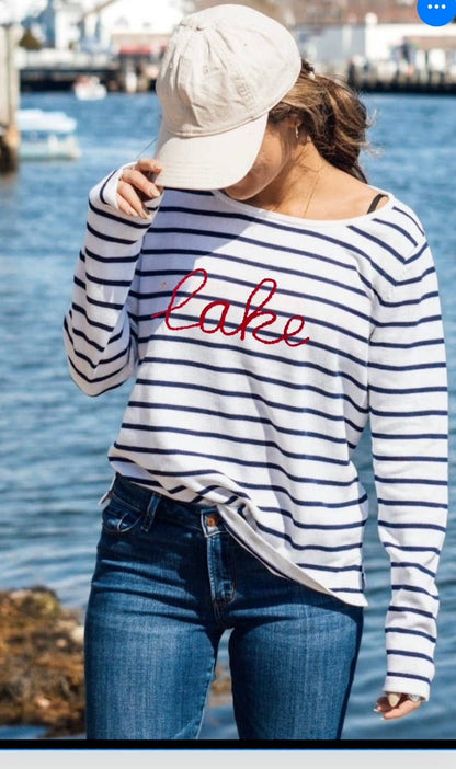 Kennedy Stripe LAKE sweater