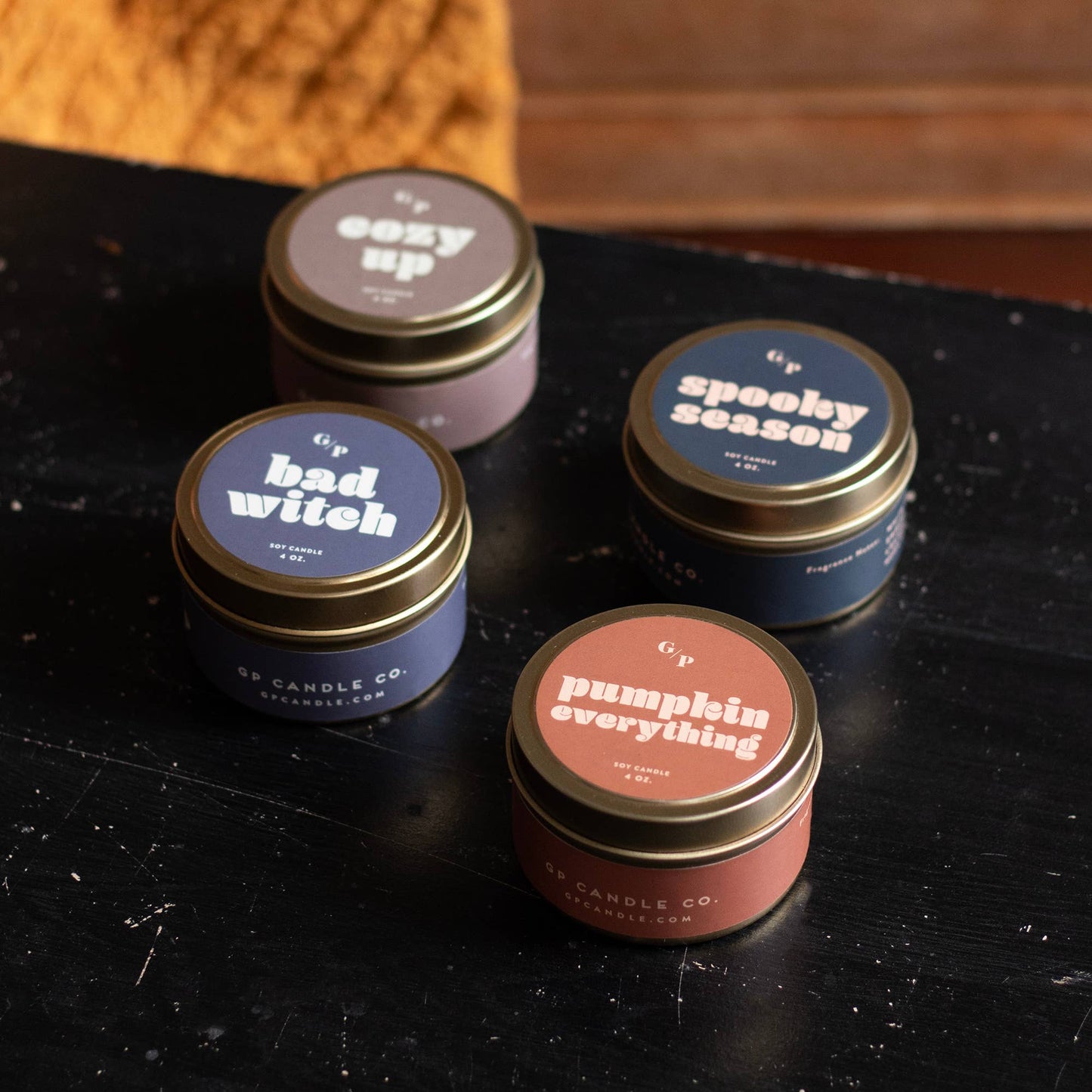 Pumpkin Everything Just Because 4 oz. Candle Tin