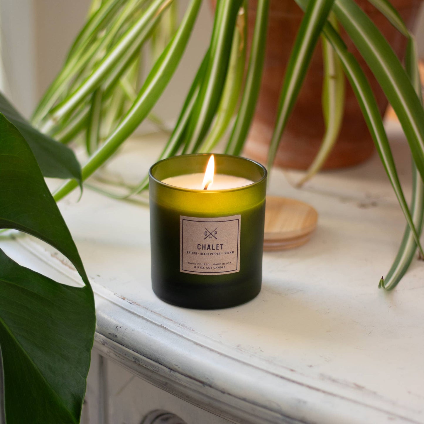 Chalet 8.5 oz. Balsam + Feather Candle
