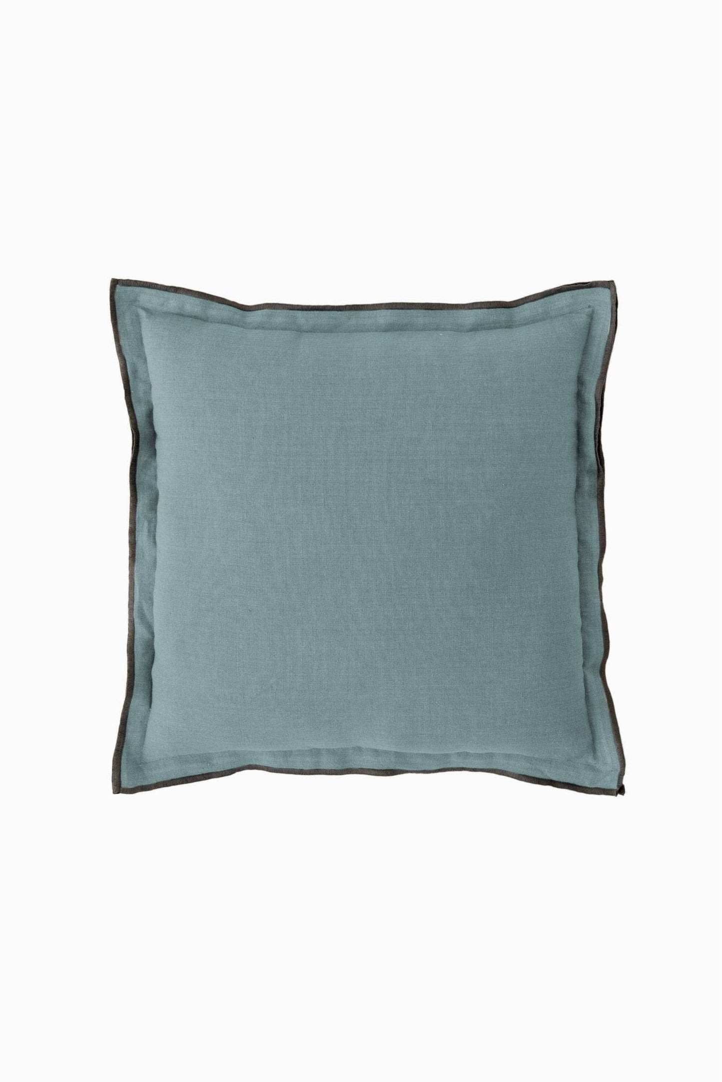 Black Needled Linen Throw Pillow with Insert